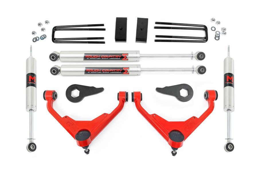 Rough Country - 3 Inch Lift Kit - M1 - FK/FF - Chevy/GMC Sierra/Silverado 2500 HD Suburban/Yukon XL 2500 (01-10)