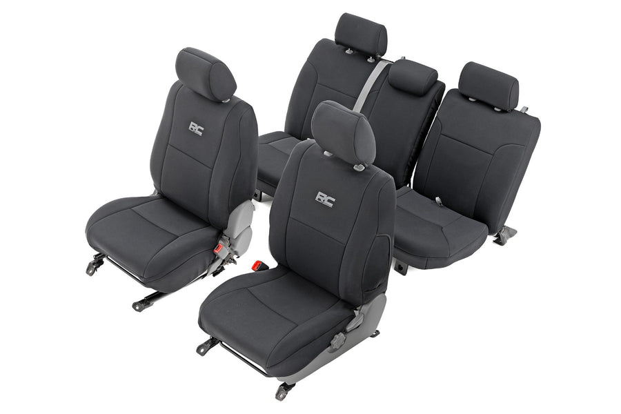 Rough Country - Seat Covers - FR & RR - Crew Cab - Toyota Tacoma 2WD/4WD (2005-2015)