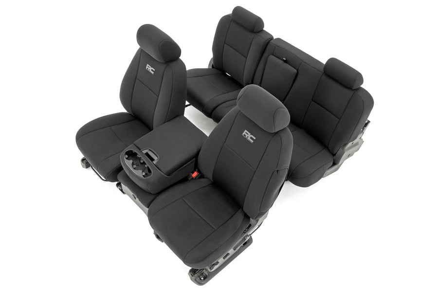 Rough Country - Seat Covers - FR 40/40/20 & RR Full Bench - Chevy/GMC 1500/2500HD (07-13)
