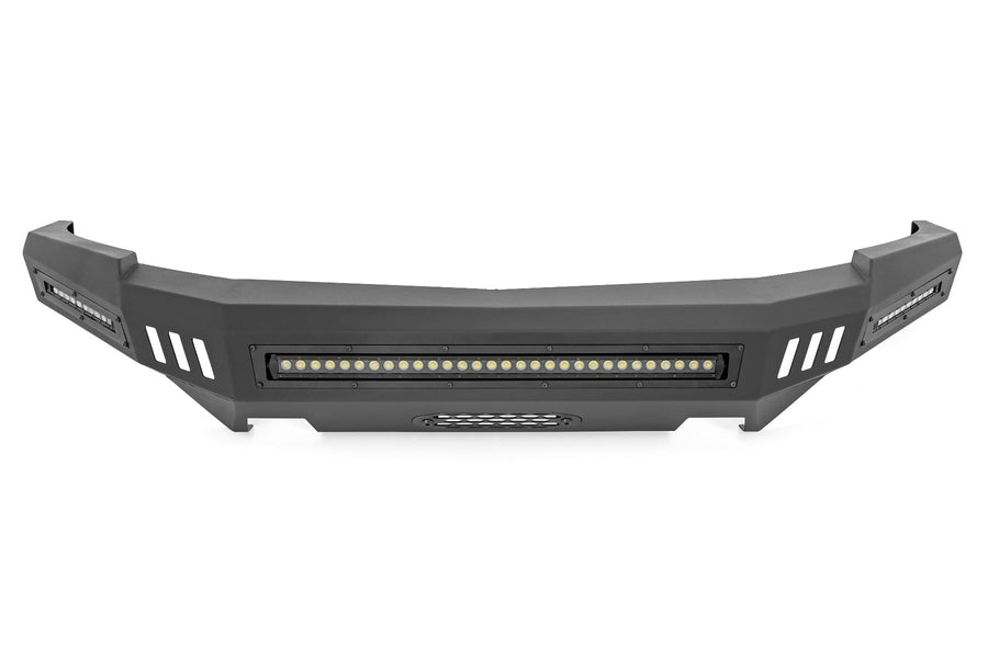 Rough Country - Front High Clearance Bumper - BLK LEDs - Chevy Silverado 1500 2WD/4WD (07-13)