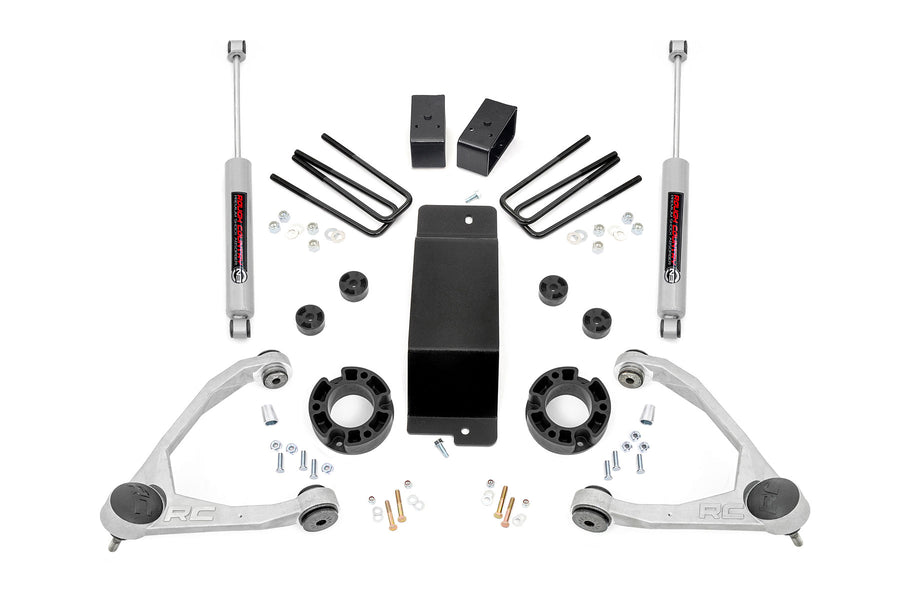 Rough Country - 3.5 Inch Lift Kit - Alum/Cast Steel - Chevy/GMC 1500 (07-16)