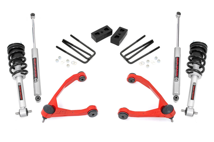 Rough Country - 3.5 Inch Lift Kit - Cast Steel - N3 Strut - Chevy/GMC 1500 (07-13)