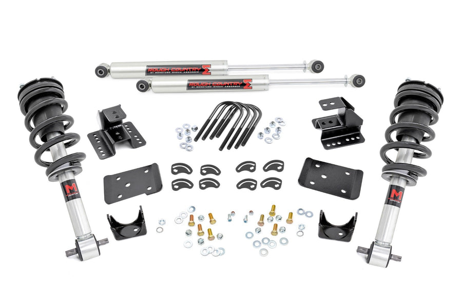 Rough Country - 2 Inch Lowering Kit - 4 Inch Rear Lowering - M1 - Chevy/GMC 1500 (14-18 & Classic)
