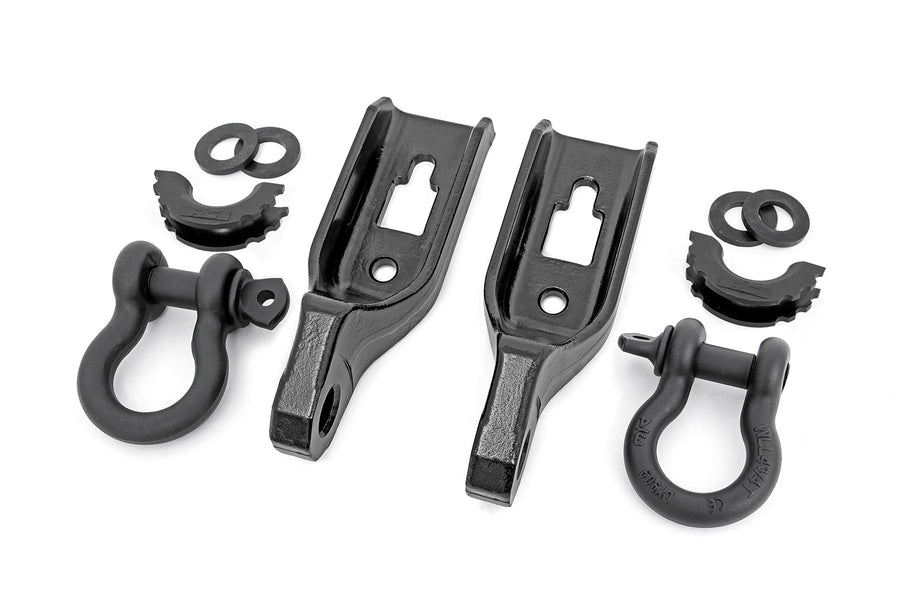Rough Country - Tow Hook Brackets - D-Ring Combo - Ford F-150 2WD/4WD (2009-2020)