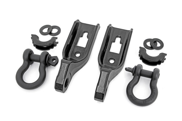 Rough Country - Tow Hook Brackets - D-Ring Combo - Ford F-150 2WD/4WD (2009-2020)