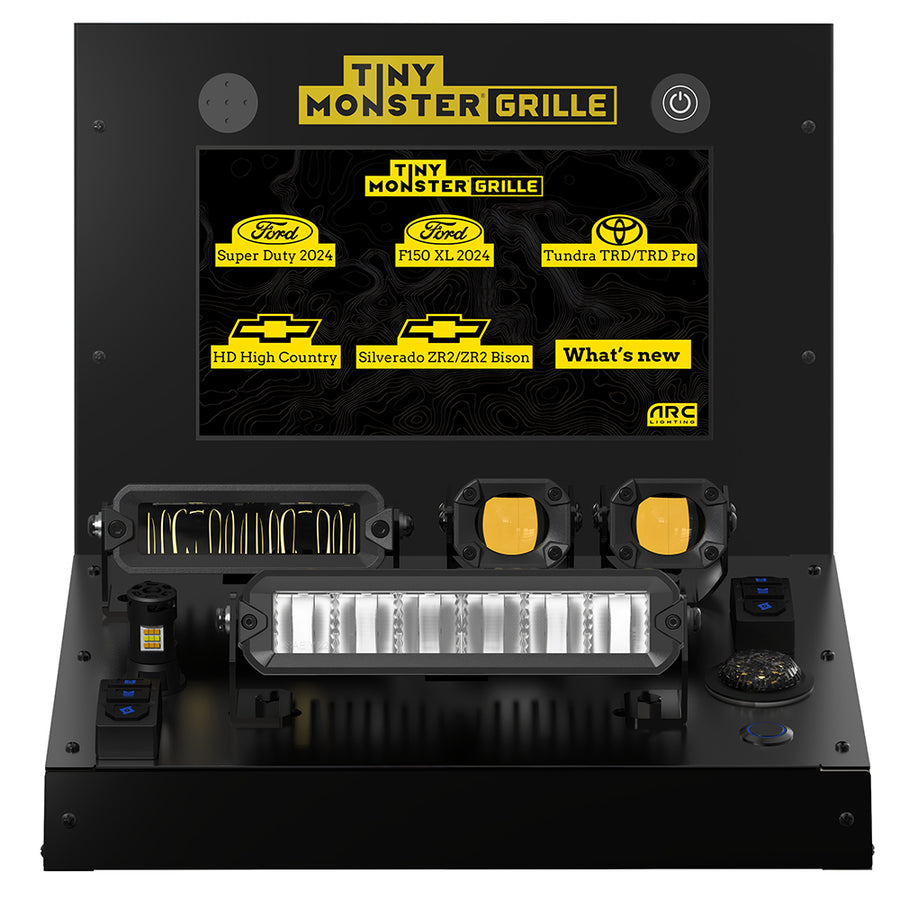 Tiny Monster 10005 Tiny Monster Grille Countertop Display With LCD Display 2 Pods And 2 Bars