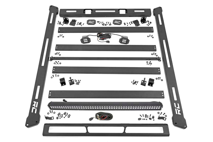 Rough Country - Roof Rack - Black Series Lights - Jeep Wrangler JK/Wrangler Unlimited (07-18)