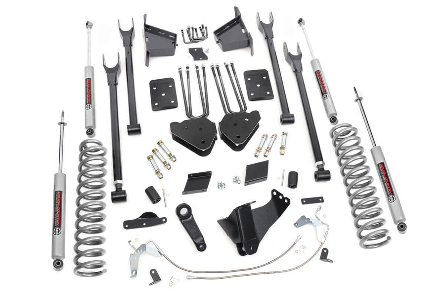 Rough Country - 6 Inch Lift Kit - 4-Link - No OVLD - Ford F-250 Super Duty 4WD (2011-2014)
