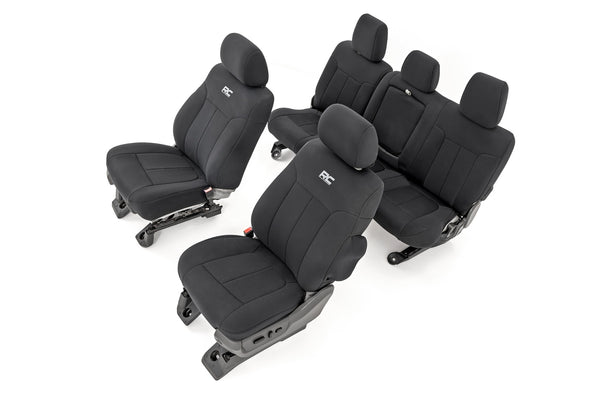 Rough Country - Seat Covers - Front And Rear - Ford F-250/F-350 Super Duty 2WD/4WD (11-16)