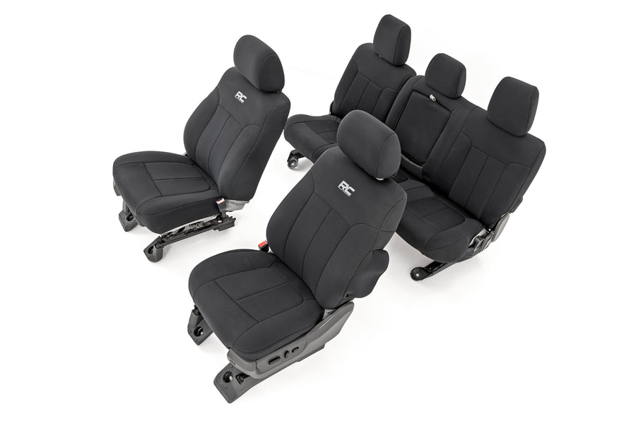 Rough Country - Seat Covers - Front And Rear - Ford F-250/F-350 Super Duty 2WD/4WD (11-16)