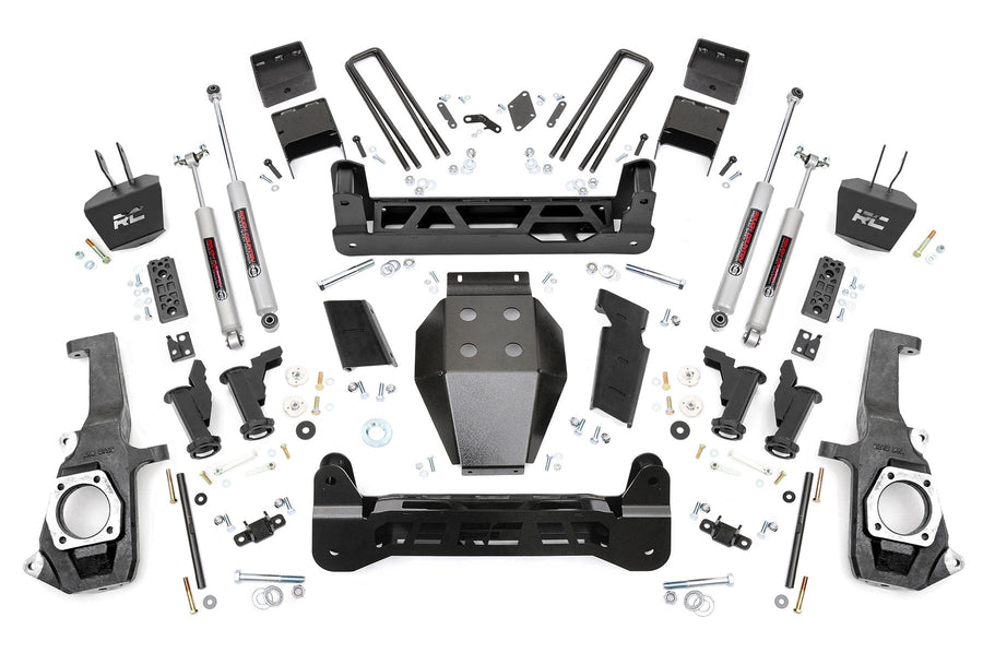 Rough Country - 7.5 Inch Lift Kit - Torsion Drop - Chevy/GMC 2500HD/3500HD (11-19)