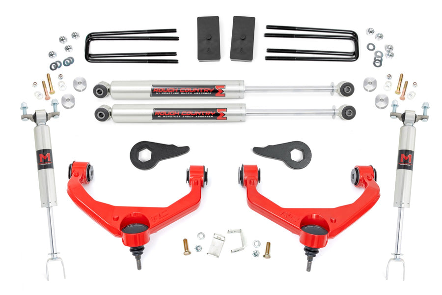 Rough Country - 3.5 Inch Lift Kit - M1 - W/ Overloads - Chevy/GMC 2500HD/3500HD (11-19)