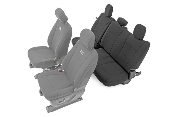 Rough Country - Seat Covers - Rear Bench Seat - Ford F-150/Lightning/F-250/F-350 (2015-2025)