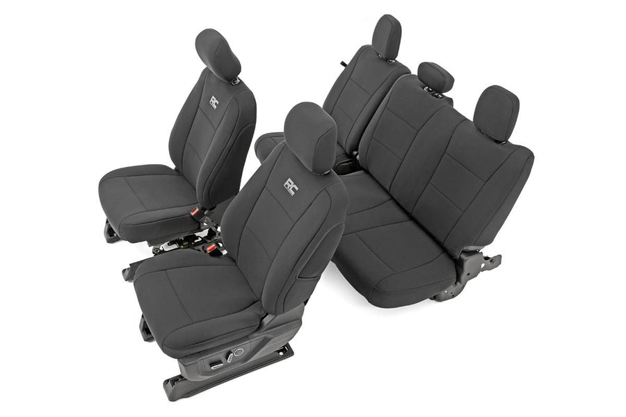 Rough Country - Seat Covers - FR Bucket And RR Bench - Ford F-150/Lightning/F-250/F-350 (15-25)