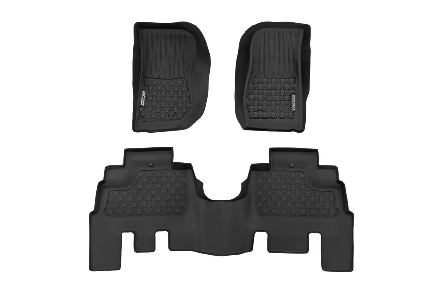 Rough Country - Floor Mats - FR & RR - 4 Door - Jeep Wrangler Unlimited 4WD (2014-2018)