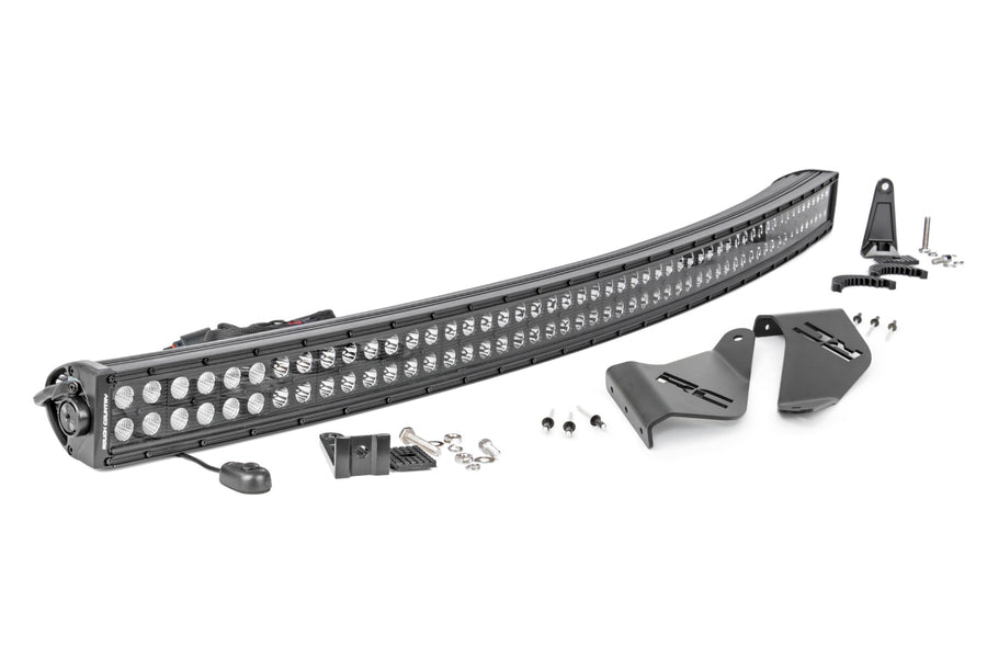 Rough Country - LED Light - Rear Mount - 50 In. Black Pair - Polaris Ranger 1000/Ranger XP 900/1000