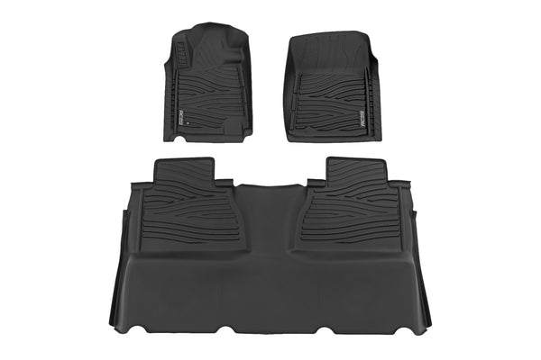 Rough Country - Floor Mats - FR & RR - Double Cab - Toyota Tundra 2WD/4WD (2014-2021)
