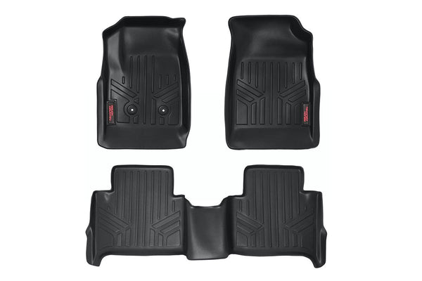 Rough Country - Floor Mats - FR & RR - Crew - Chevy/GMC Canyon/Colorado 2WD/4WD (2015-2022)