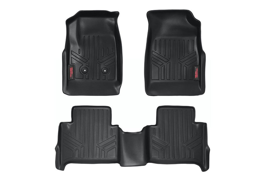 Rough Country - Floor Mats - FR & RR - Crew - Chevy/GMC Canyon/Colorado 2WD/4WD (2015-2022)