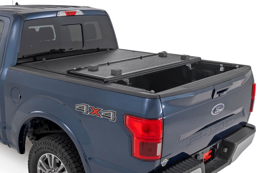Rough Country - Hard Low Profile Bed Cover - 5'7 In. Bed - Ford F-150 (15-20)/Raptor (17-20)