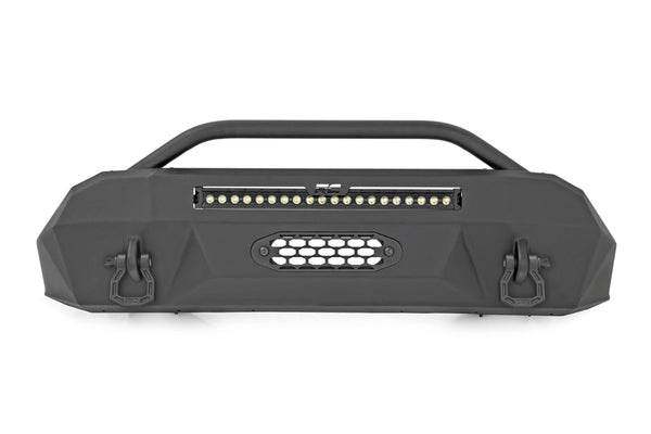 Rough Country - Front Bumper - Hybrid - 20 In. Blk DRL LED - Toyota Tacoma 2WD/4WD (2016-2023)