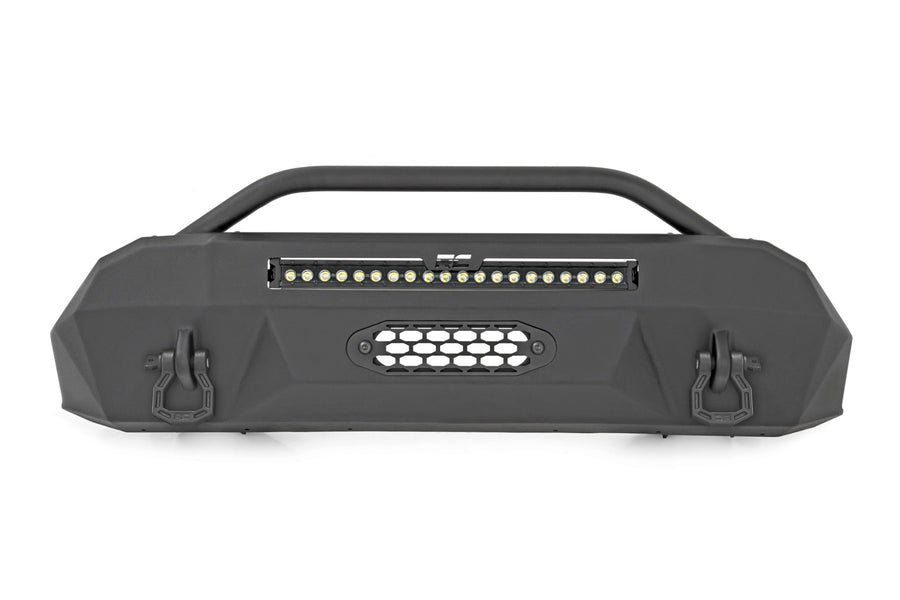 Rough Country - Front Bumper - Hybrid - 20 In. Blk DRL LED - Toyota Tacoma 2WD/4WD (2016-2023)