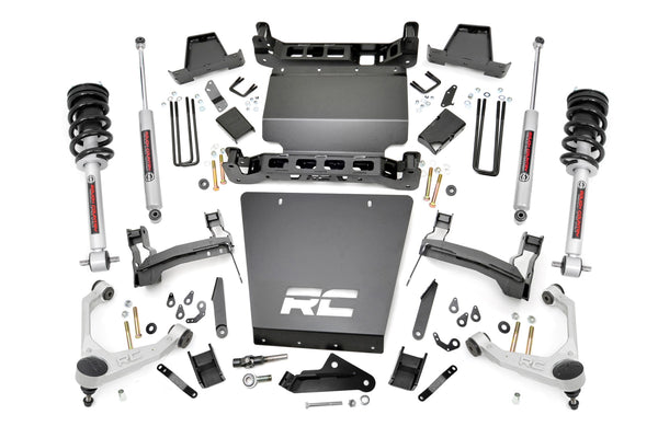 Rough Country - 7 Inch Stamped Steel LCA Lift Kit - Forged UCA - Bracket - N3 Struts - Chevy/GMC 1500 (16-18)