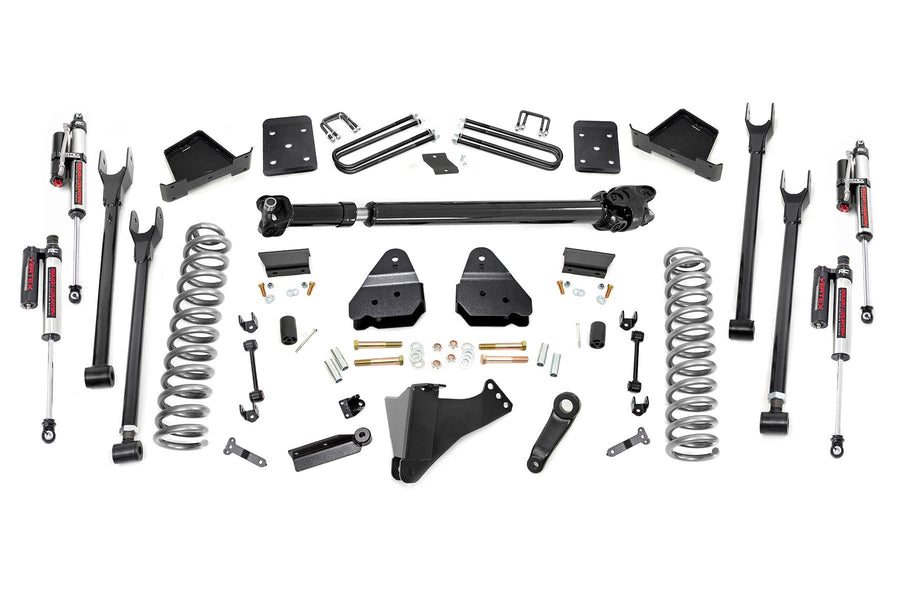 Rough Country - 6 Inch Lift Kit - Diesel - 4-Link - FR D/S -Vertex - Ford F-250/F-350 Super Duty (17-22)