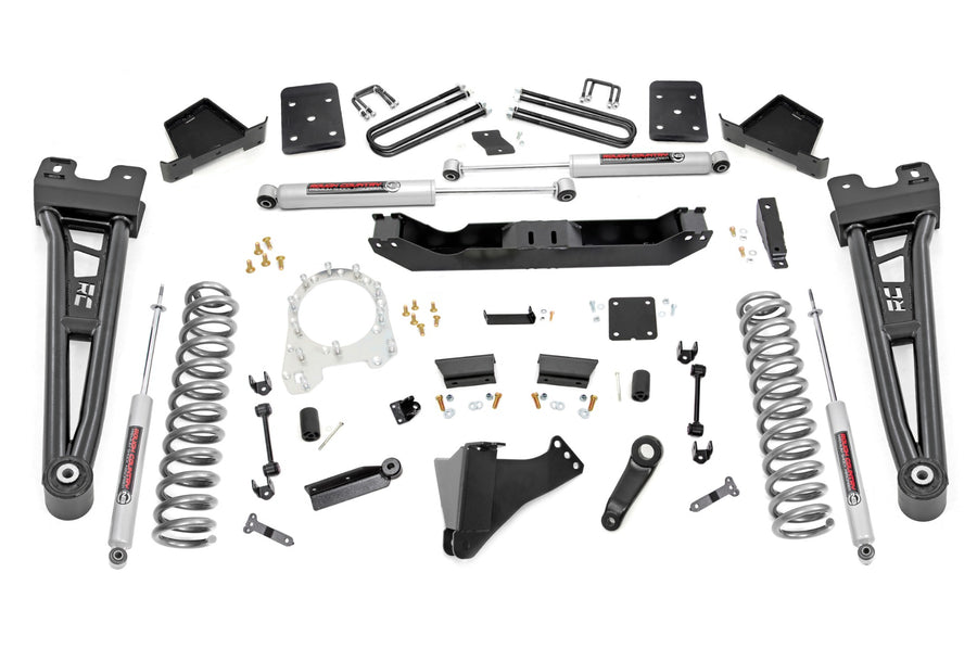 Rough Country - 6 Inch Lift Kit - R/A - No OVLD - Ford F-250/F-350 Super Duty 4WD (2017-2022)