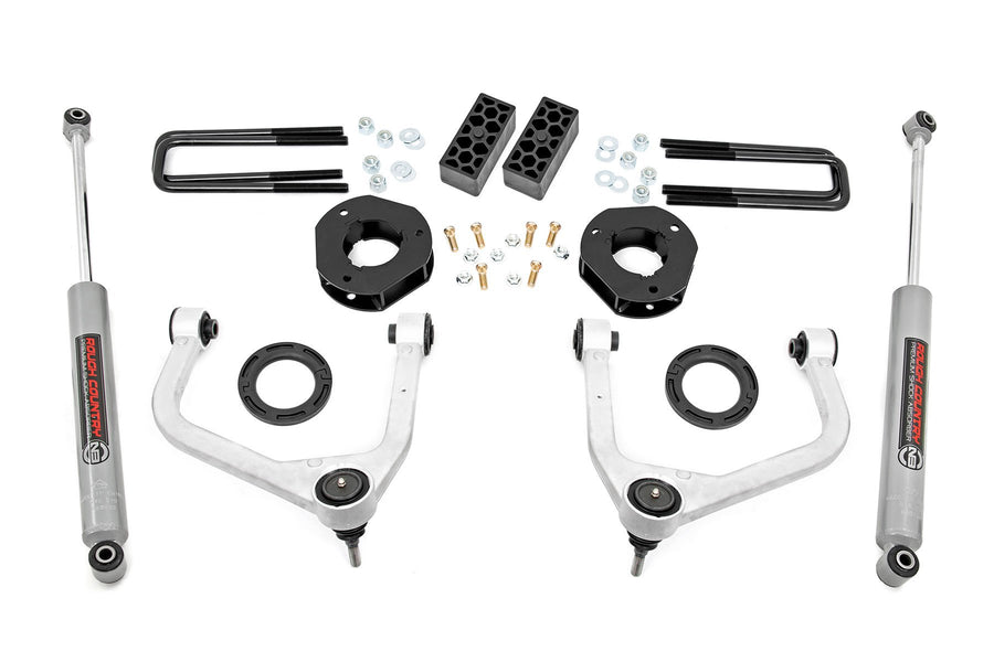 Rough Country - 3.5 Inch Lift Kit - Chevy Silverado 1500 2WD/4WD (2019-2024 & Classic)