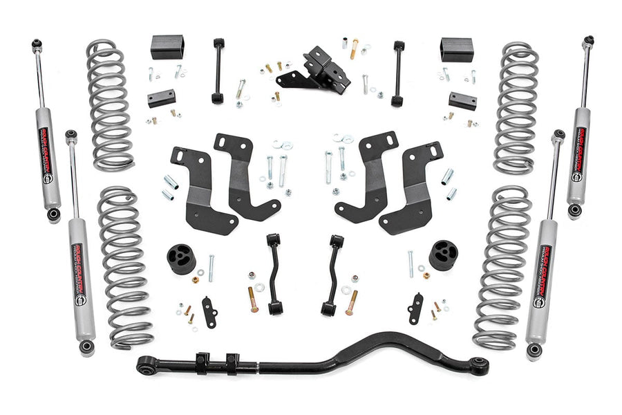 Rough Country - 3.5 Inch Lift Kit - C/A Drop - 4-Door - EcoDiesel - Jeep Wrangler Unlimited JL 4WD (20-23)