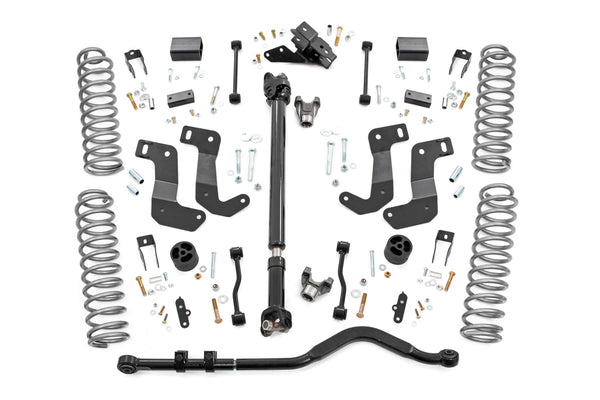 Rough Country - 3.5 Inch Lift Kit - C/A Drop - 4-Door - 392 - Jeep Wrangler Unlimited (24-25)