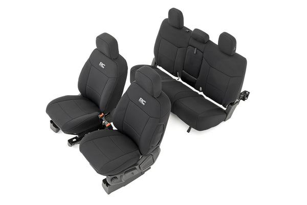 Rough Country - Seat Covers - FR Bucket And RR Bench - Ford Ranger 2WD/4WD (2019-2025)