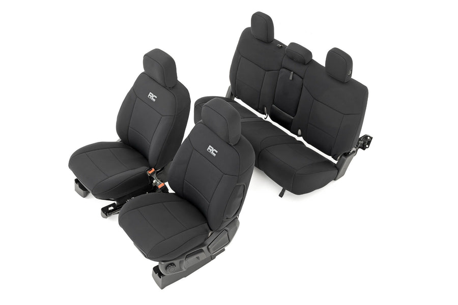Rough Country - Seat Covers - FR Bucket And RR Bench - Ford Ranger 2WD/4WD (2019-2025)