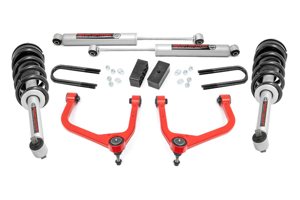 Rough Country - 3.5 Inch Lift Kit - Mono Leaf Rear - N3 Struts - GMC Sierra 1500 2WD/4WD (2025)
