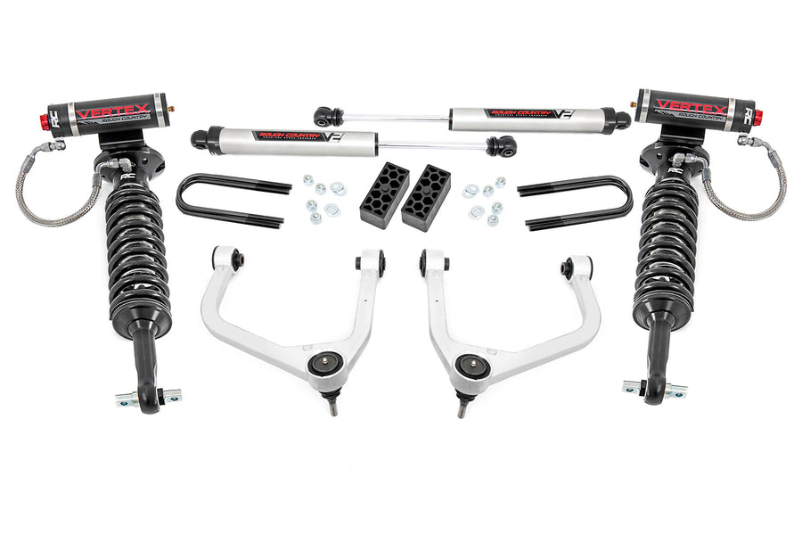 Rough Country - 3.5 Inch Lift Kit - Vertex/V2 - Rear Mono Leaf - Chevy Silverado 1500 (22-24)