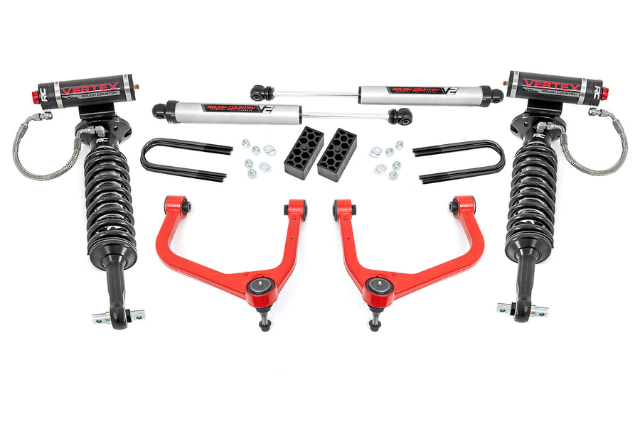 Rough Country - 3.5 Inch Lift Kit - Vertex/V2 - Rear Mono Leaf - Chevy Silverado 1500 (22-24)