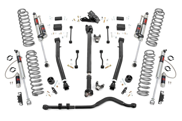 Rough Country - 3.5 Inch Lift Kit - Adj Lower - FR D/S - M1R - Jeep Wrangler JL 4WD (2024-2025)