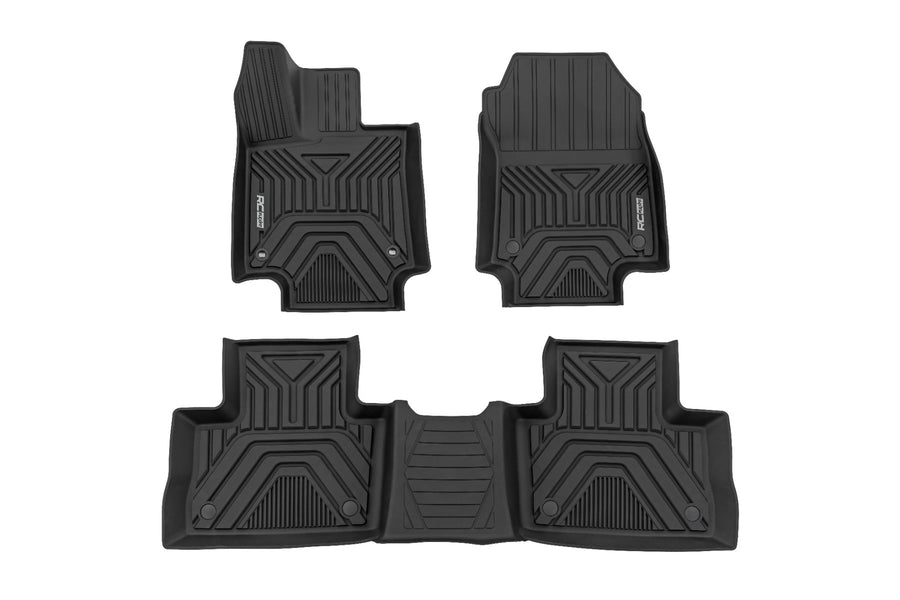 Rough Country - Flex-Fit Floor Mats - Front & Rear - Toyota RAV4 2WD/4WD (2019-2025)