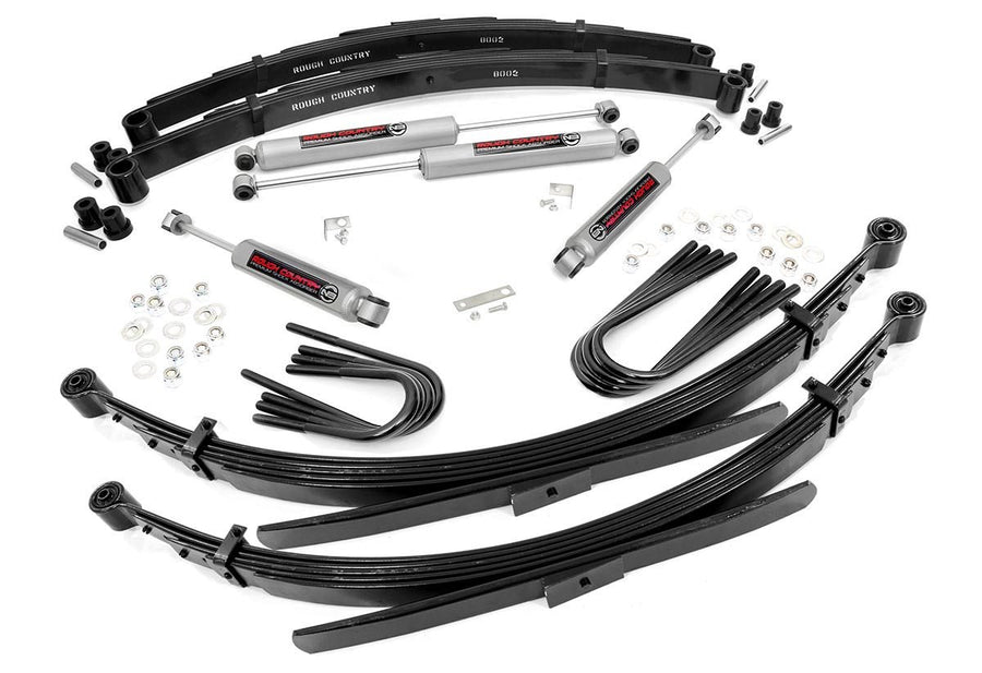 Rough Country - 2 Inch Lift Kit - 52 Inch RR Springs - Chevy Half-Ton Suburban/K5 Blazer (88-91)
