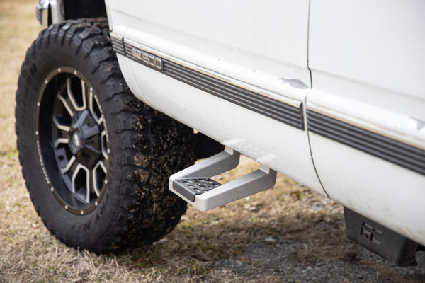 Rough Country - Single Hoop Step - Universal - Alum - Pair - Multiple Makes & Models (Chevy/Ford/GMC/Ram)