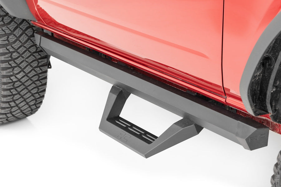 Rough Country - SRX2 Adjustable Aluminum Step - Ford Bronco (2 Door) 4WD (2021-2025)
