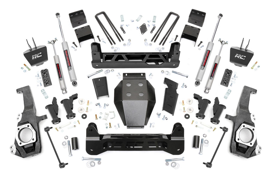 Rough Country - 5 Inch Lift Kit - Torsion Drop - W/ Overloads - Chevy/GMC 2500HD/3500HD (20-25)
