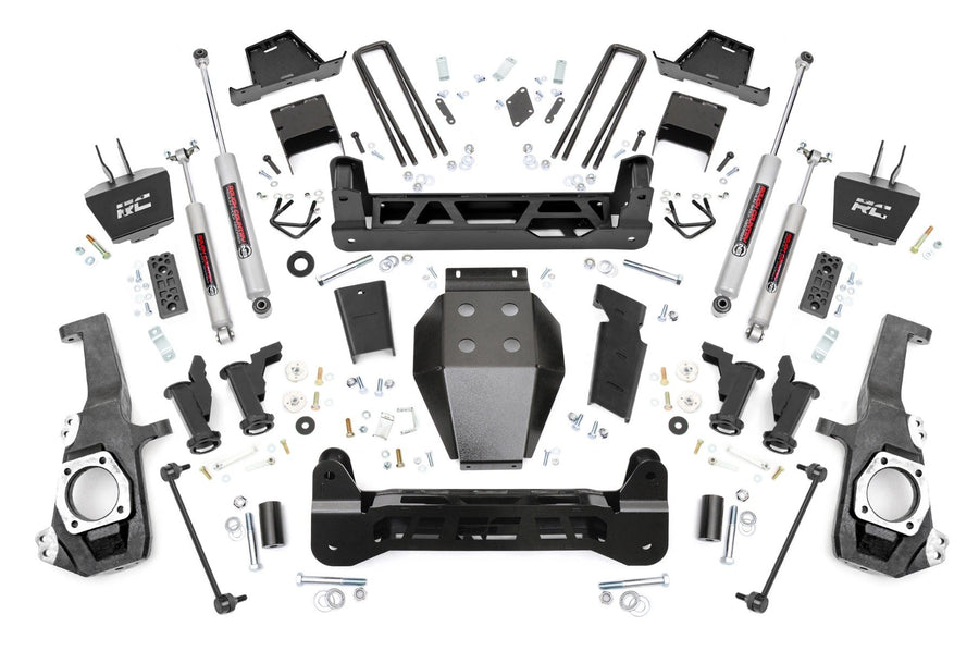Rough Country - 7 Inch Lift Kit - Torsion Drop - Chevy/GMC 2500HD/3500HD (20-25)