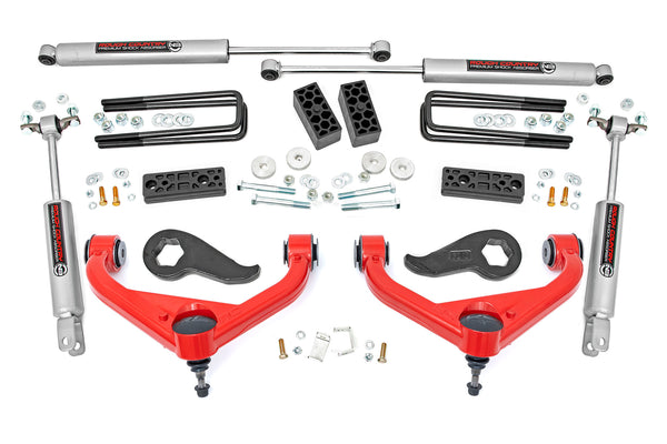 Rough Country - 3 Inch Lift Kit - Chevy/GMC Sierra 3500 HD/Silverado 3500 HD 2WD/4WD (20-25)