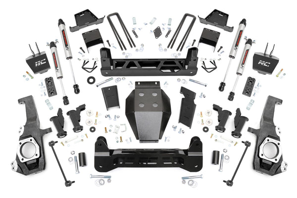 Rough Country - 7 Inch Lift Kit - Torsion Drop - V2 - W/ Overloads - Chevy/GMC 2500HD/3500HD (20-25)