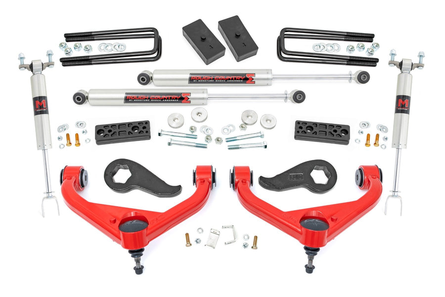 Rough Country - 3 Inch Lift Kit - UCAs - M1 - W/ Overloads - Chevy/GMC 2500HD/3500HD (20-25)