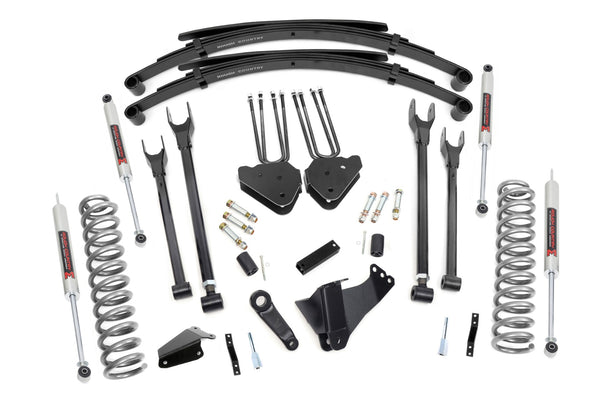 Rough Country - 8 Inch Lift Kit - 4 Link - RR Springs - M1 - Ford F-250/F-350 Super Duty (05-07)