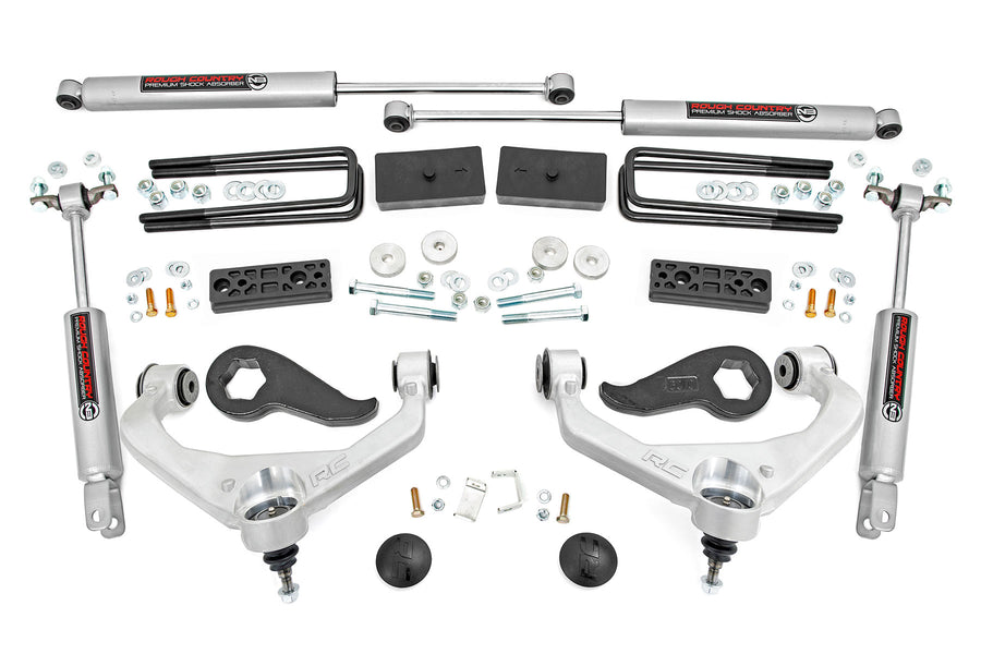 Rough Country - 3 Inch Lift Kit - W/ Overloads - Chevy/GMC 2500HD/3500HD (20-25)