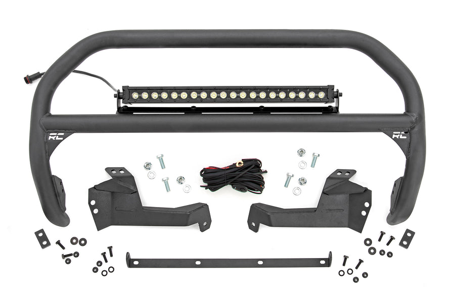 Rough Country - Nudge Bar - 20 Inch BLK DRL Single Row LED - Ford Bronco Sport 4WD (21-25)